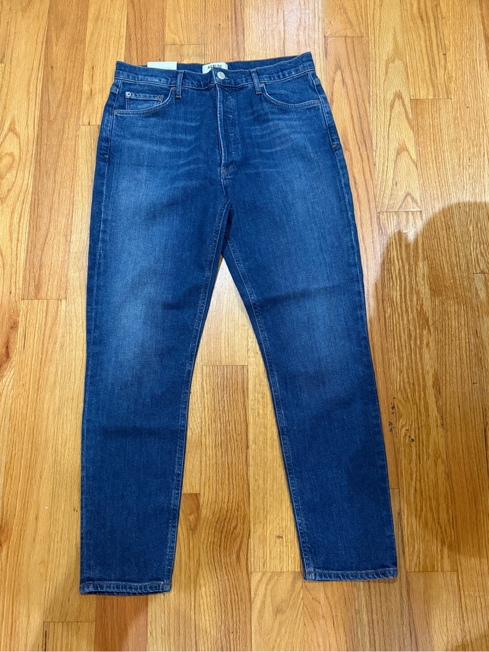 NWT AGOLDE Nico High Rise Slim Fit Denim Jeans